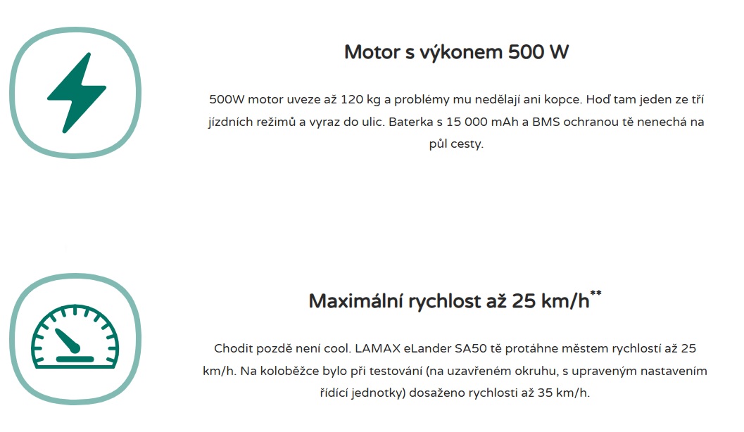 elektrokolobezka lamax elander sa50 13